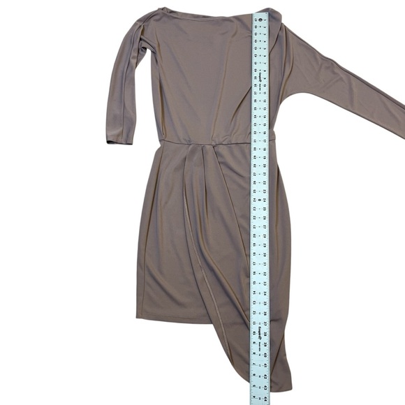 NWT ASOS Draped Asymmetrical Hem Dress - Picture 3 of 6